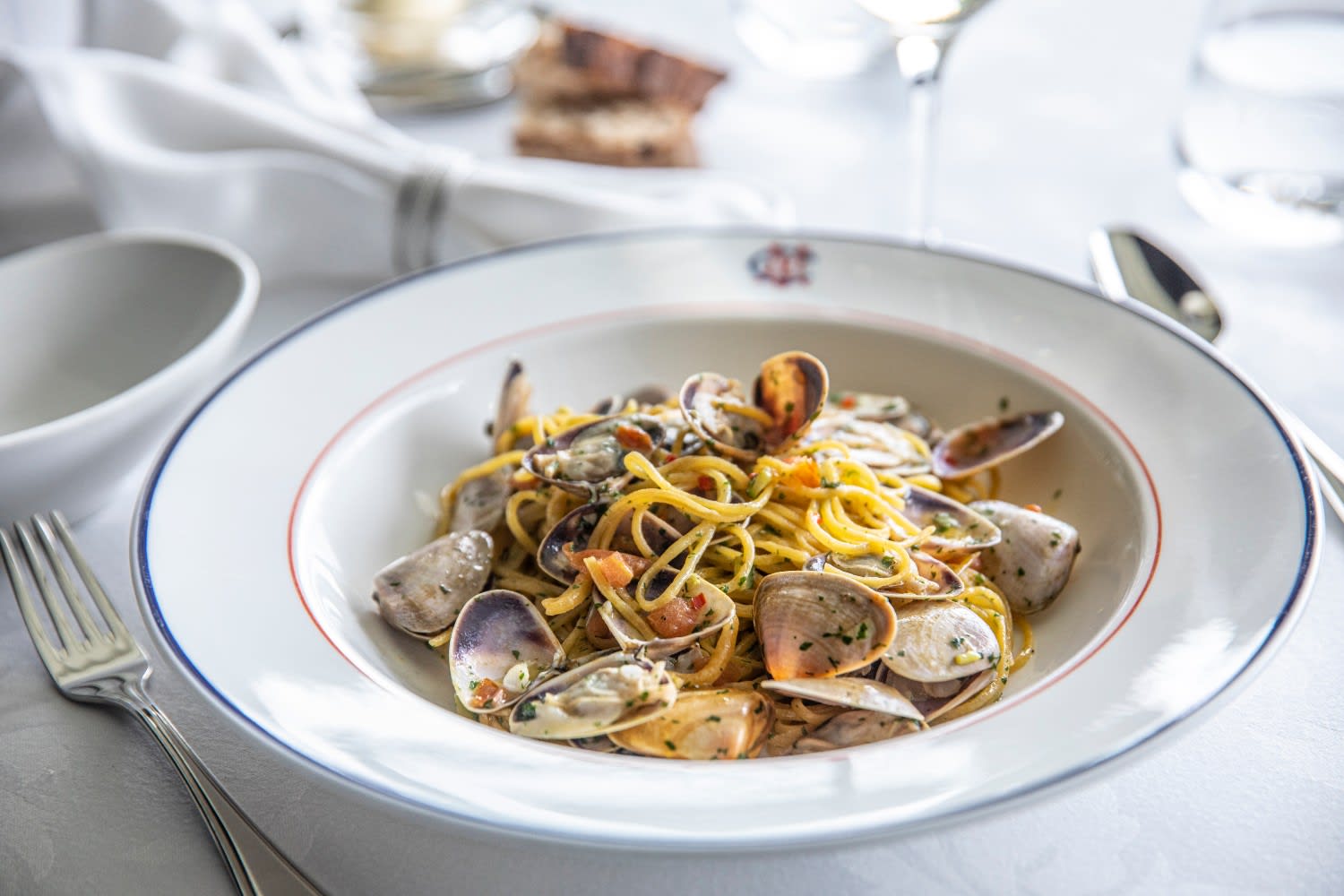 Pasta alla vongole at the Committee Room by Grossi.